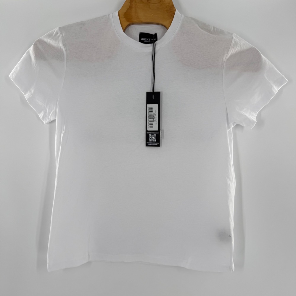 Rockstar Original Mens White Graphic T-Shirt Los Angeles Blue Logo RSM-SET-14615